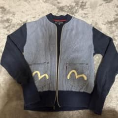 EVISU エヴィスYAMANE デニム切替 カモメプリント パーカー コットンのサムネイル