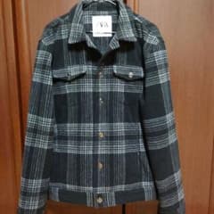 ZARA チェック柄ジャケット ブラック L