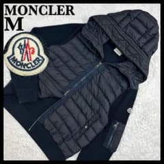 5762【鑑定済・美品】モンクレール‪☆ワッペンロゴ入りニット切替ダウン 定番M 5762【鑑定済・美品】モンクレール‪☆ワッペンロゴ入りニット切替‬