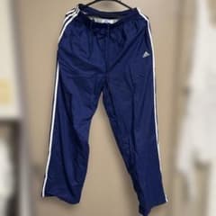 adidas ナイロンパンツ ネイビー Lサイズのサムネイル