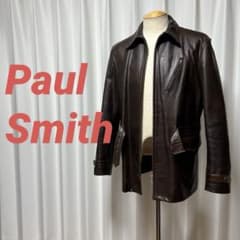 ポールスミス ビンテージ馬革レザーコートレザージャケット ブラウン
