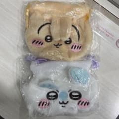 ちいかわ おかお巾着2 ポーチ うさぎ モモンガ ガチャガチャ 2点セットのサムネイル
