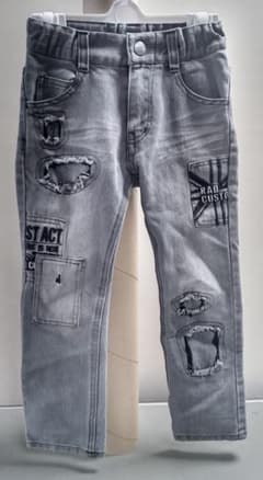 RAD CUSTOM　 ダメージ加工 　ロングパンツ　長ズボン　110cmのサムネイル