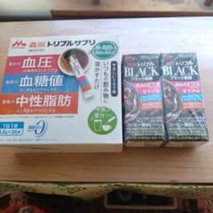 新品未開封 森永トリプルサプリ30本+トリプルブラック2本のサムネイル
