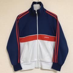 80s old adidas アディダス ジャージ トレフォイル トリコロール