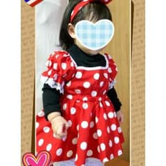 ミニー風♡なりきりワンピース（ベビー80〜90）のサムネイル