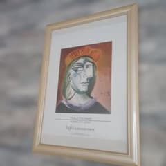 ピカソ Woman with Beret 額装ポスターベラジオ bgfa 正規品 - メルカリ