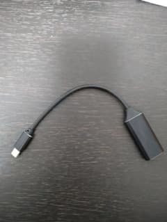 USB typeC HDMI 変換アダプタブラック ケーブル4K MacBookのサムネイル