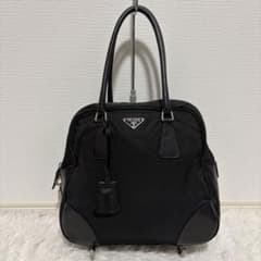 美品 プラダ ハンド トート ビジネス ボストンバッグ 肩掛け カデナ A4 
