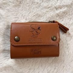 SNOOPY＊極小財布＊スヌーピーレザーウォレットミニ財布＊ピーナッツ＊入手困難のサムネイル