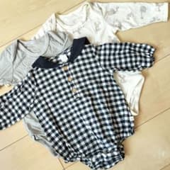 cottoli ロンパース　70-80cm　長袖　セットのサムネイル