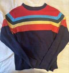 GAP マルチボーダー クルーネック 古着 セーターのサムネイル