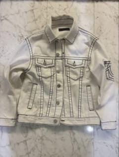 TRUE RELIGION ホワイトデニムジャケット S TRUE RELIGION ホワイトデニムジャケット S - メルカリ