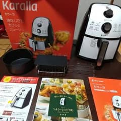 ショップジャパン・カラーラ・ノンフライヤー【料理本付き】【ほぼ揃ってます】のサムネイル