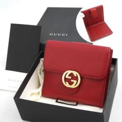 ✨新品未使用・箱付き✨ GUCCI ミニ財布 インターロッキング GGロゴ 