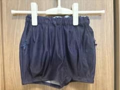 【美品】メゾピアノmezzopiano　デニム風 かぼちゃパンツ ショートパンツのサムネイル