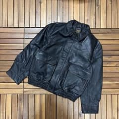 SKOOKUM JACKROSE A-2 レザージャケット ブラック 水牛革