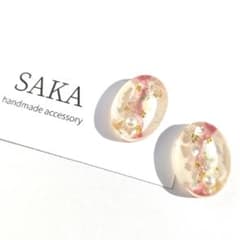 (No.724)ハンドメイドアクセサリー　レジンピアス　イヤリングのサムネイル