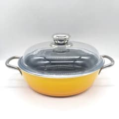 Silit シリット シラルガン 両手鍋24cm ドイツ製 廃盤イエロー 蓋付き