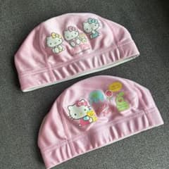 ハローキティ 水泳帽 2点セット ピンク キッズサイズのサムネイル