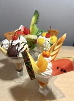 店頭品】食品サンプル 夏パフェ4点セット 実寸サイズ フルーツ - メルカリ