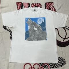 希少/オオカミ】90s Tシャツ ONEITA アニマルプリント 動物 - メルカリ