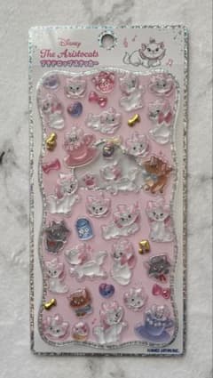 【正規品・新品未開封】ディズニー プチドロップステッカー おしゃれキャットマリーのサムネイル