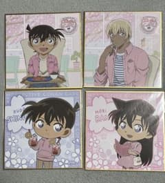 名探偵コナンカフェ ミニ色紙 4枚