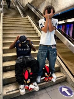 ポロシャツ 黒 S ビッグポニー swag y2k fJ NEW YORKのサムネイル