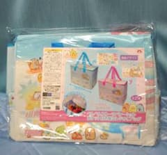 すみっコぐらし ぺんぺんフルーツバケーションポケット付き保冷レジかごバッグ