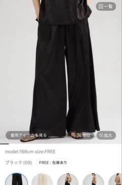 新品未使用品❗️カオス モーラサテンパンツ ブラック 黒 - メルカリ