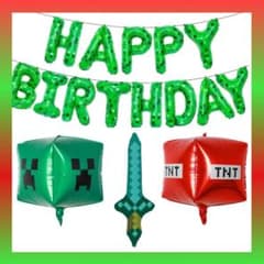 大人気♡ Minecraft マイクラ　飾り付け パーティー お誕生日　お祝い