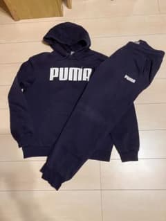#最終値下げ！PUMA ネイビー ジャージ上下セットLサイズのサムネイル