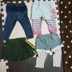 80サイズ　パンツ類 4枚セット　女の子用のサムネイル