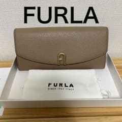 FURLA フルラ グレージュ レザー 長財布 付属品全て有 新品 未使用 