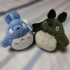 My Neighbor Totoro Medium Totoro (S) + Large Totoro (Green) Plush Toy Set
