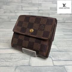 極美品 54 ルイヴィトン モノグラム 三つ折り財布 Wホック wv4 - メルカリ