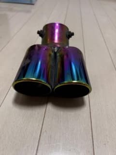 虹色 デュアル出力 マフラーカッターのサムネイル