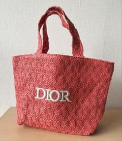 ディオール Dior◇クロシェ ストロー ノベルティ トートバッグ - メルカリ