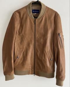 URBAN RESEARCH ゴートレザー MA-1 ジャケット 40 キャメルのサムネイル