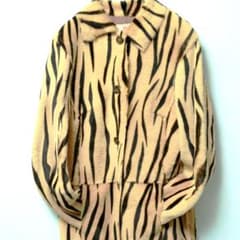 【ヴィンテージ】タイガー柄 ファーコート　ラルトラモ－ダ　90s　イタリヤ　美品
