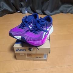 陸上部さん専用 asics Magic Speed2 24.0cm 紫/紺のサムネイル