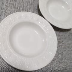 WEDGWOOD FESTIVITY IVORY スーププレート 2枚セット - メルカリ