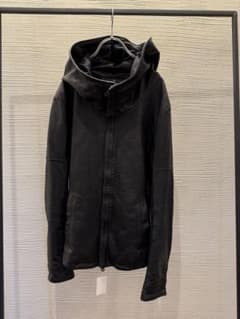 ジャケット・アウター 00s Archive fooded leather jacket 00s japanese label leather hoodie jacket - メルカリ
