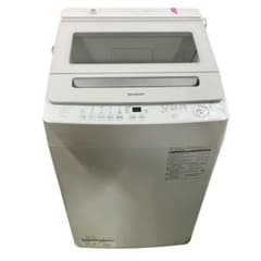 4177 SHARP 洗濯機 ES-GV7K-W ホワイト 白 - メルカリ