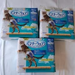 【A002】マナーウェアねこ用Ｍサイズ36枚×3(108枚)紙おむつのサムネイル