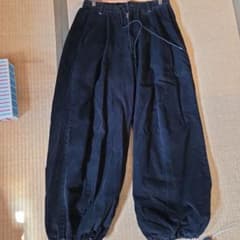 DOCKERS RECODE コーデュロイ ワイドパンツ ブラックのサムネイル