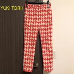 【値下】YUKI TORII 千鳥格子柄パンツのサムネイル