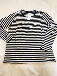 授乳服 ボーダーカットソー長袖　Lサイズ　ベルメゾンのサムネイル