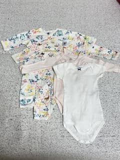 プチバトー　6m/67cm 長袖ロンパース　半袖ロンパース　まとめ売り　女の子のサムネイル
